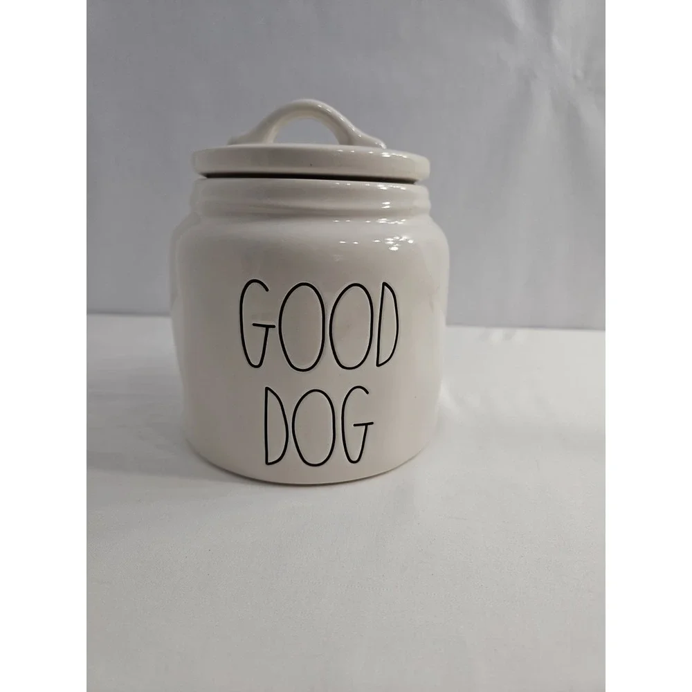 Rae Dunn Good Dog Ceramic Treat Jar Artisan Collection Canister